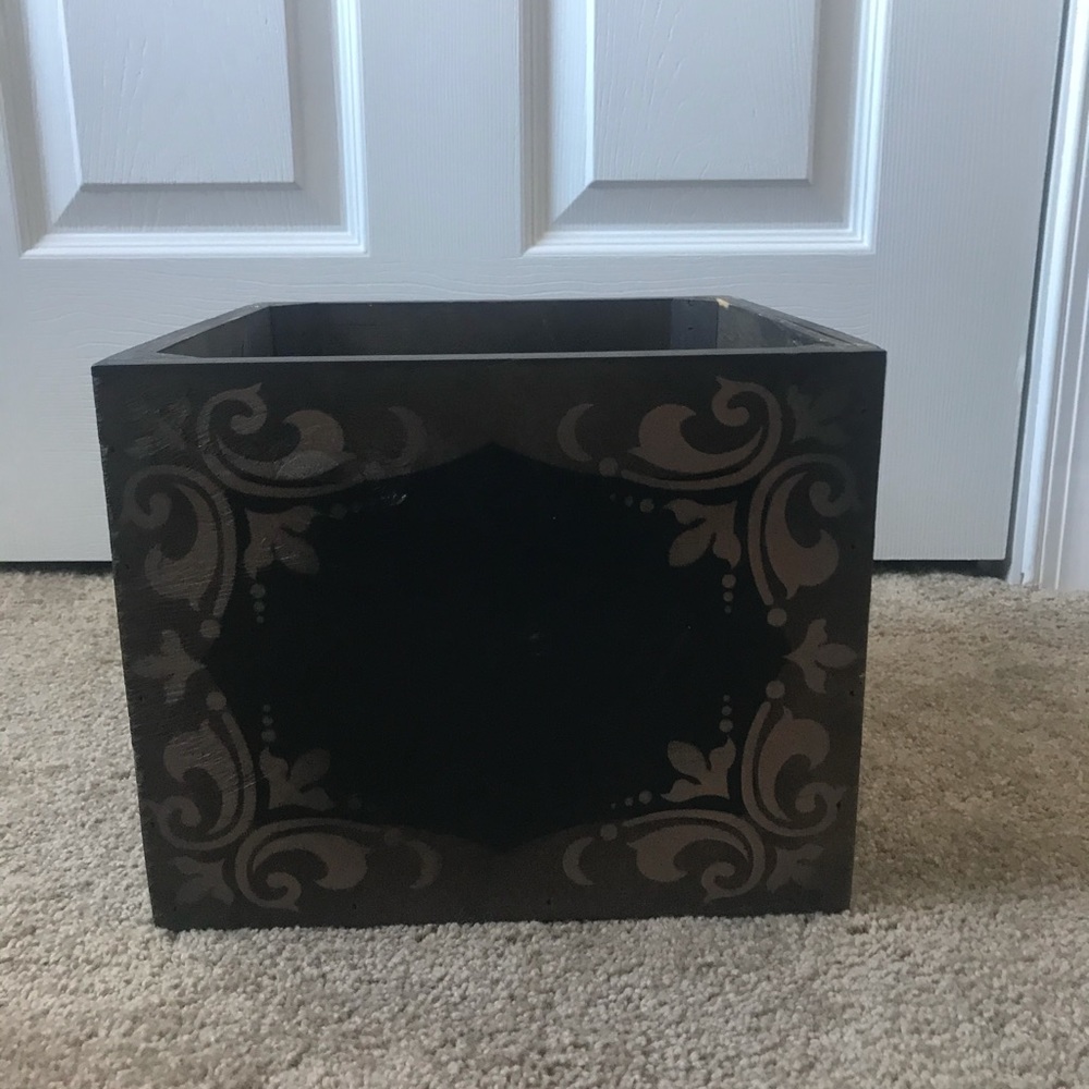 Decorative Wood Bin
